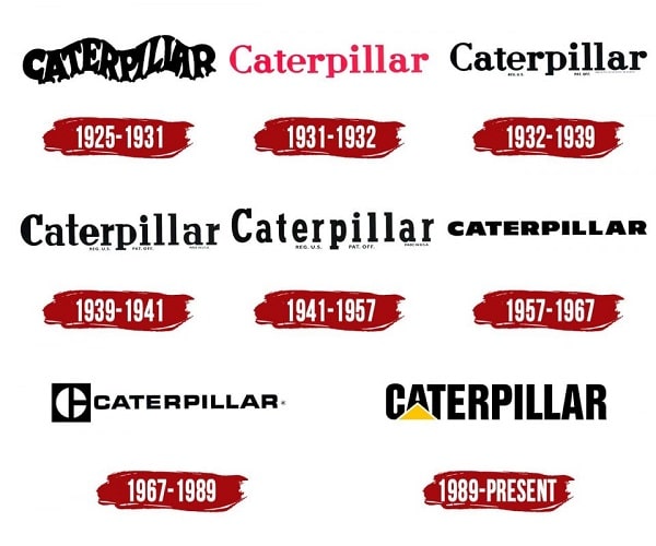 فرآیند شکل گیری لوگوی کاترپیلار