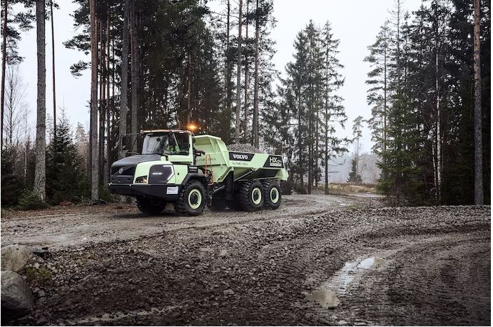  کامیون کمپرسی مفصلی با موتور هیدروژنی Volvo HX04