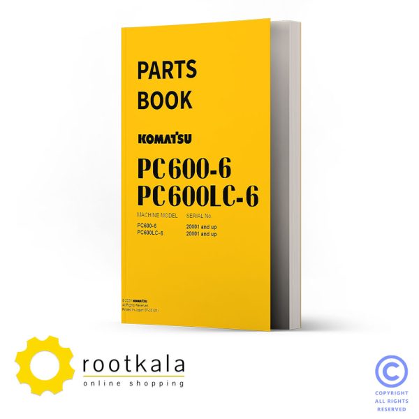 فایل PDF کتاب قطعات بیل مکانیکی کوماتسو PC600-6