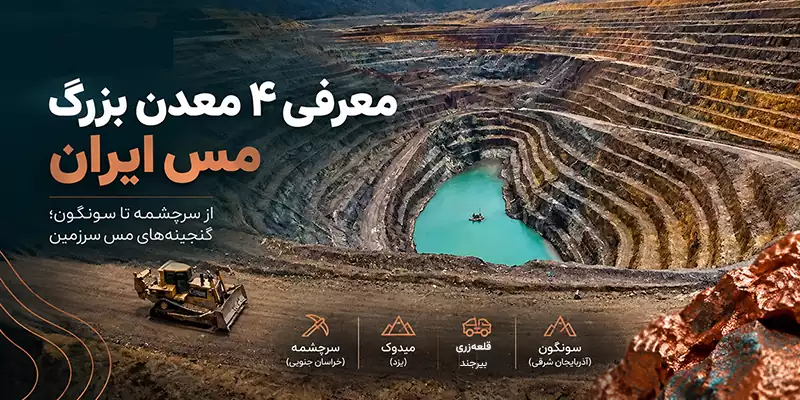 معرفی 4 معدن بزرگ مس ایران